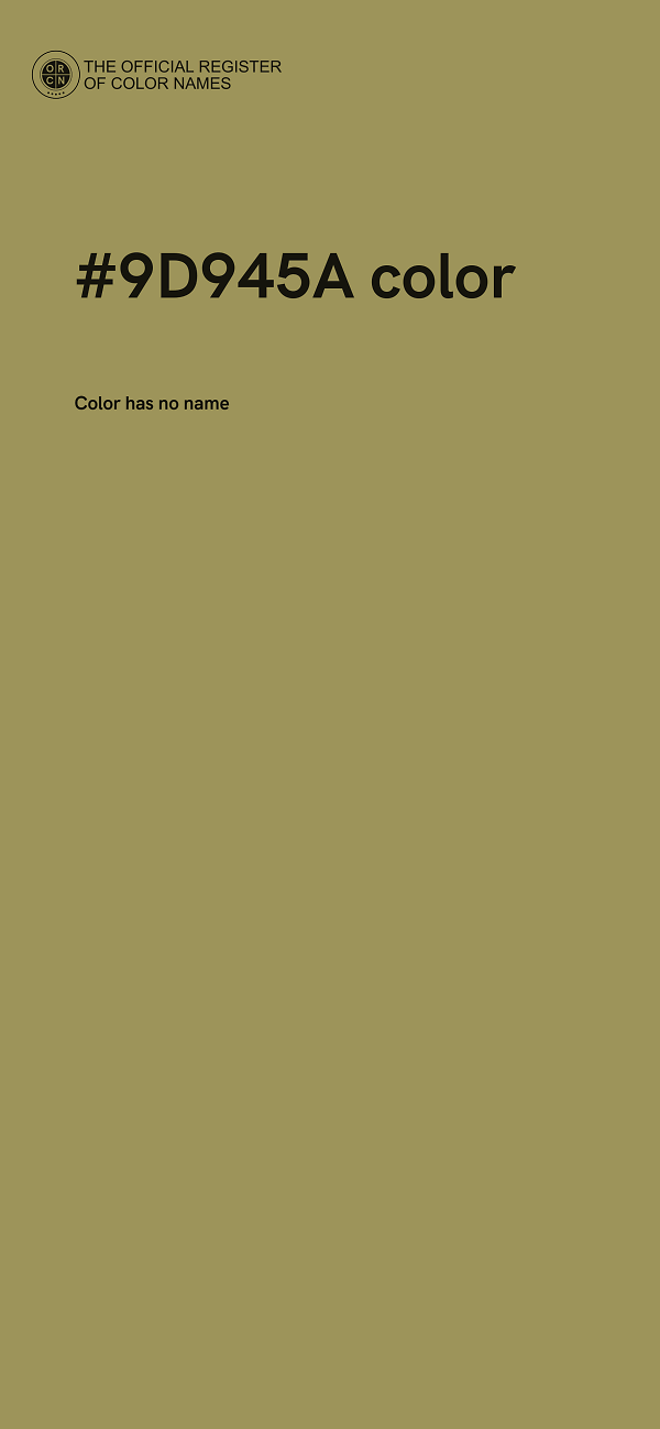 #9D945A color image