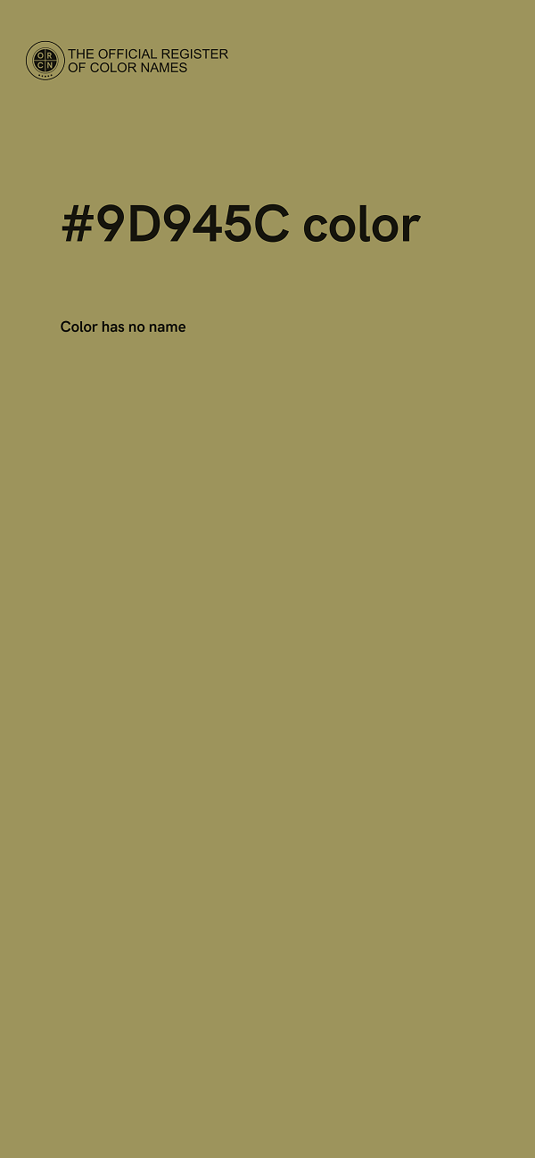 #9D945C color image