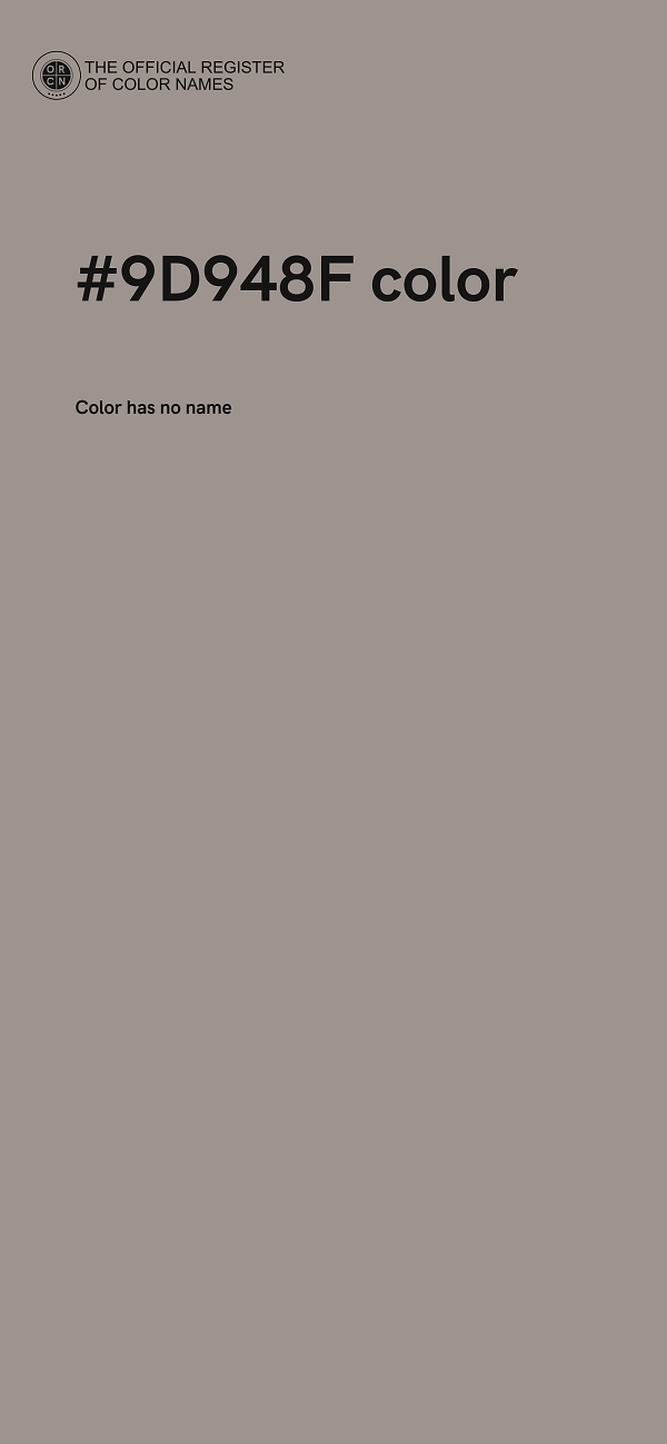 #9D948F color image