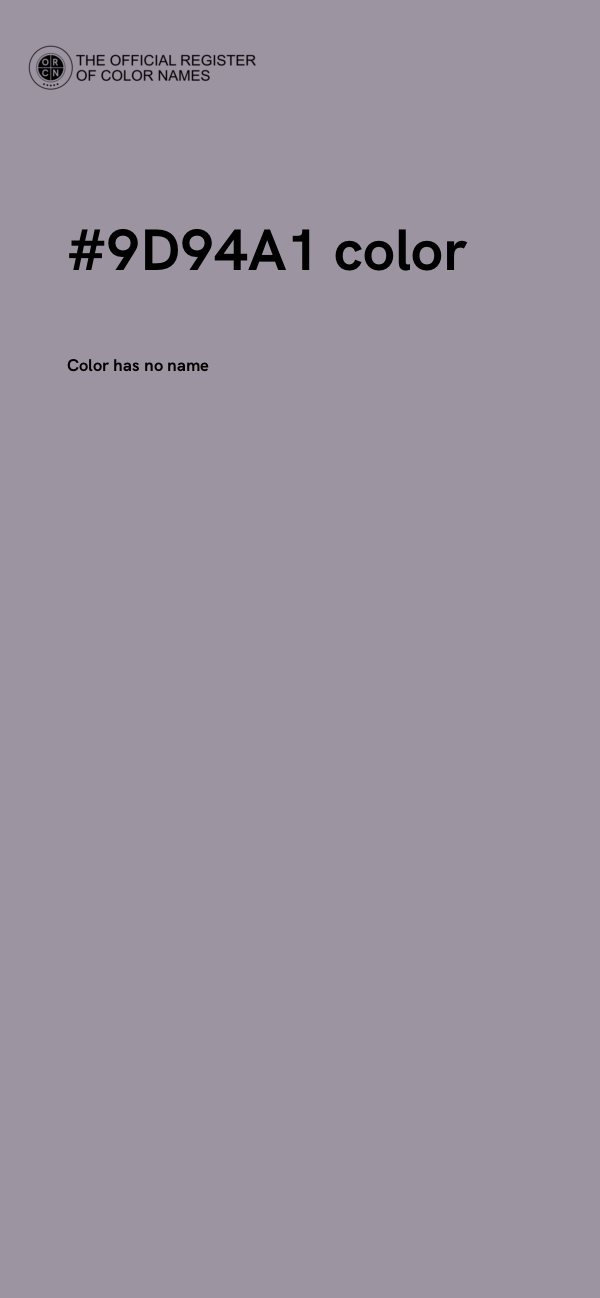 #9D94A1 color image
