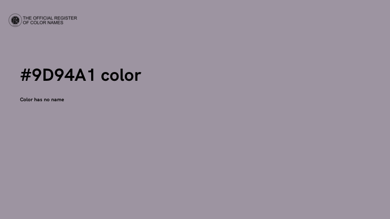 #9D94A1 color image