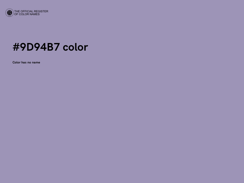 #9D94B7 color image
