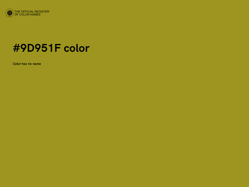 #9D951F color image