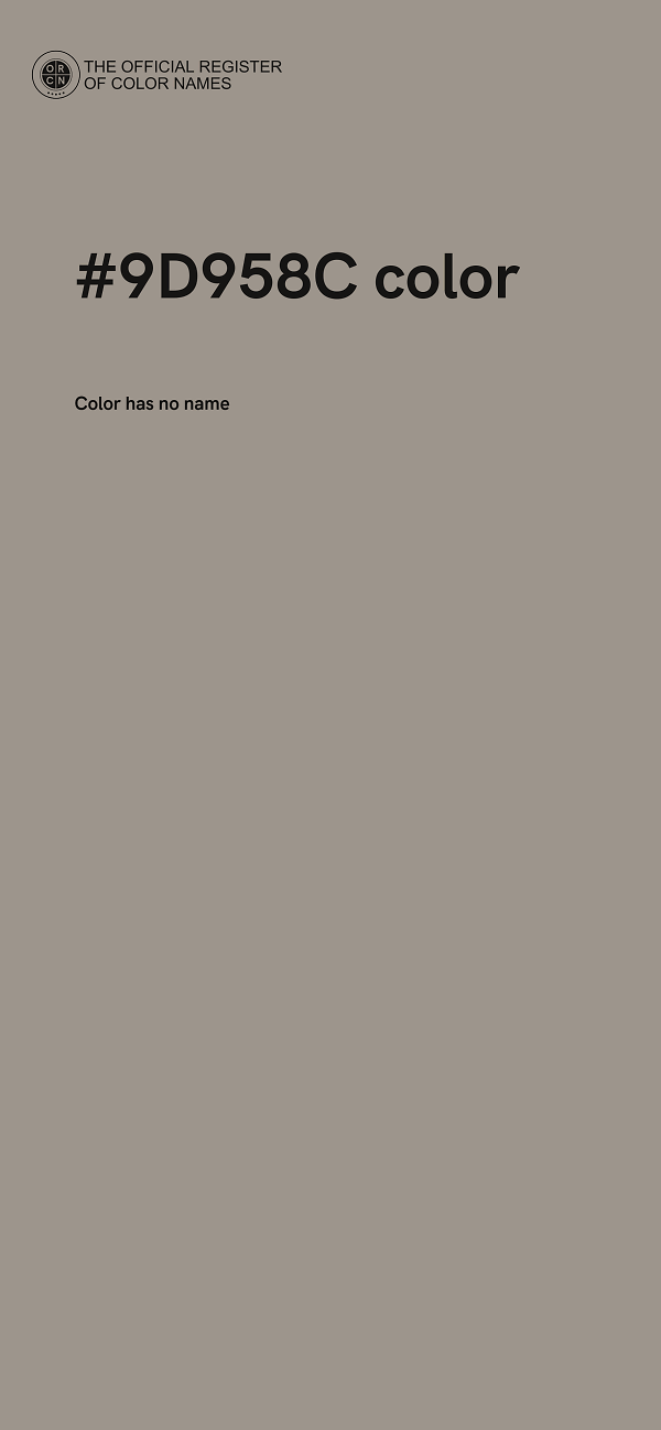 #9D958C color image