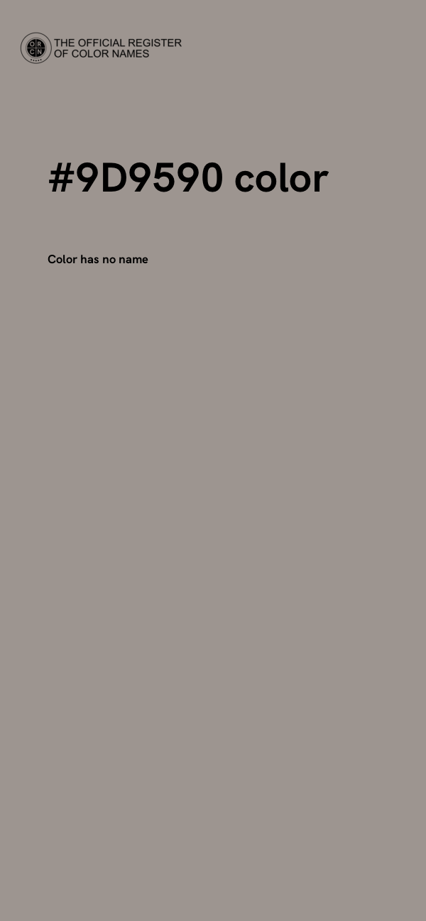 #9D9590 color image