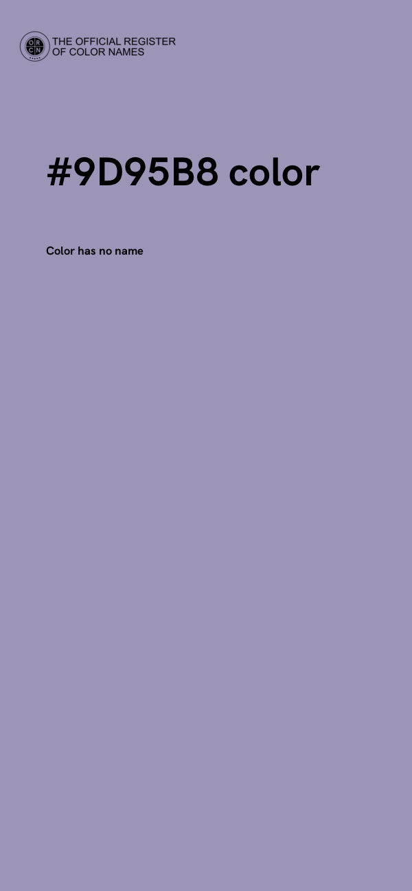 #9D95B8 color image