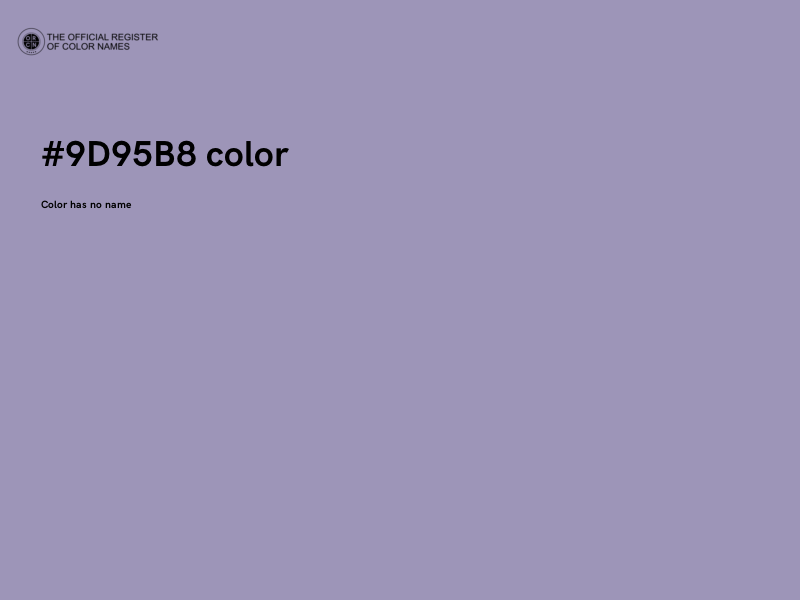 #9D95B8 color image