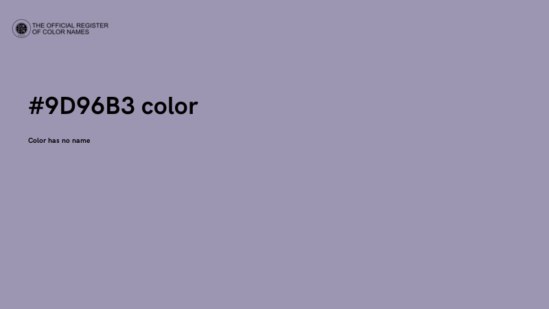 #9D96B3 color image