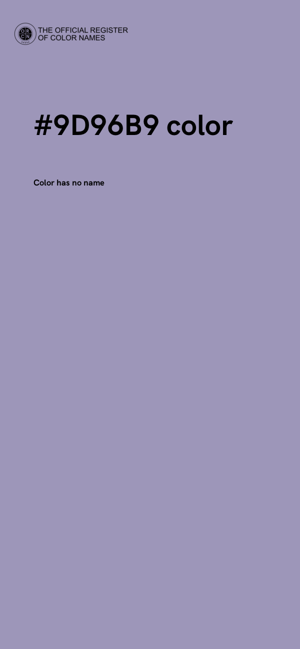 #9D96B9 color image