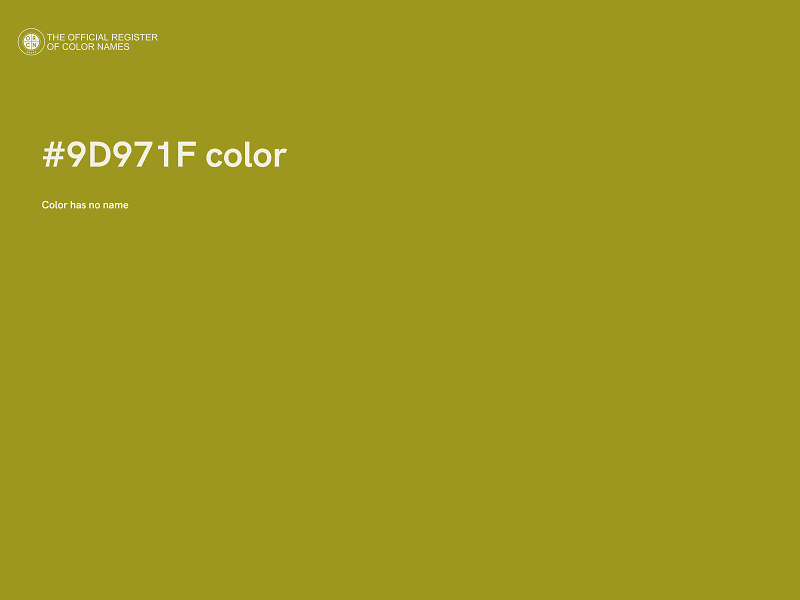 #9D971F color image