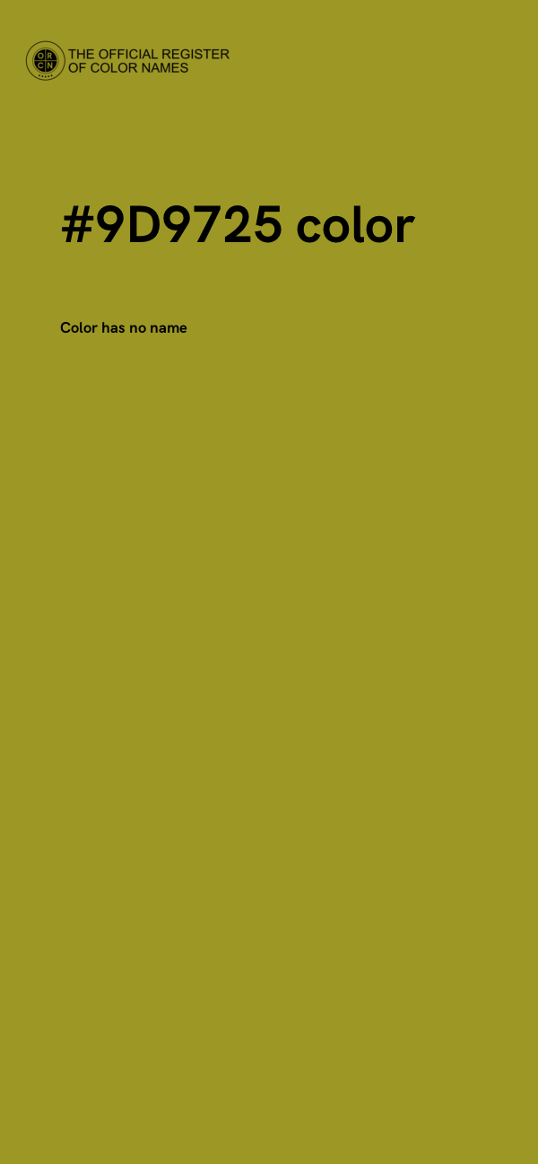 #9D9725 color image
