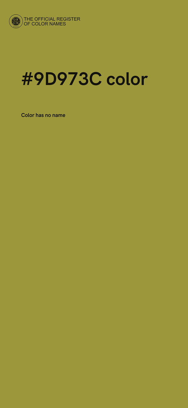 #9D973C color image