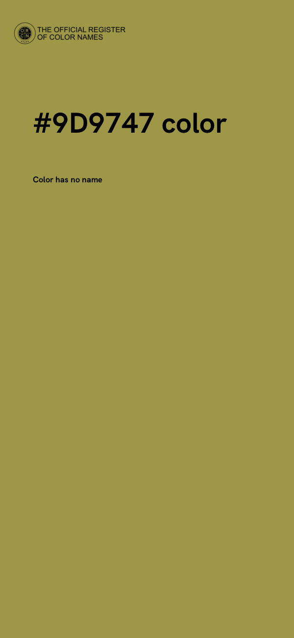 #9D9747 color image