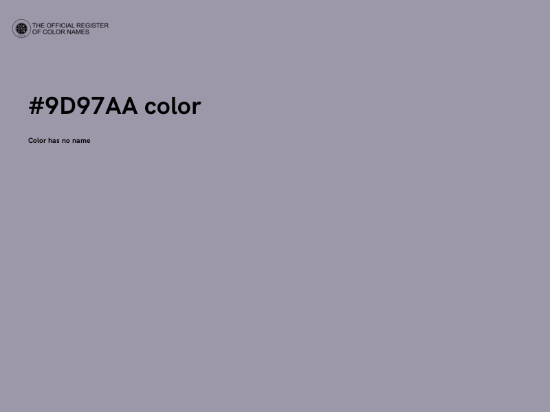 #9D97AA color image