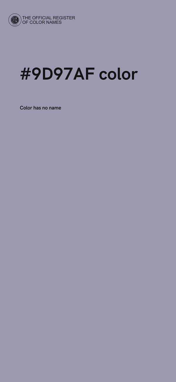 #9D97AF color image