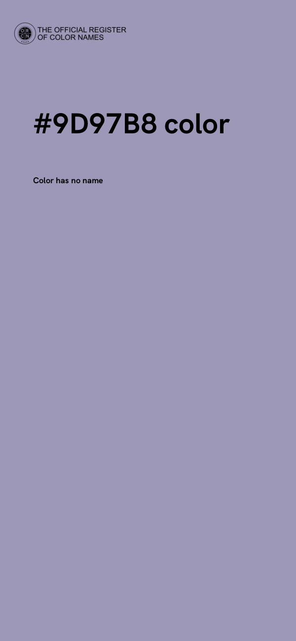 #9D97B8 color image