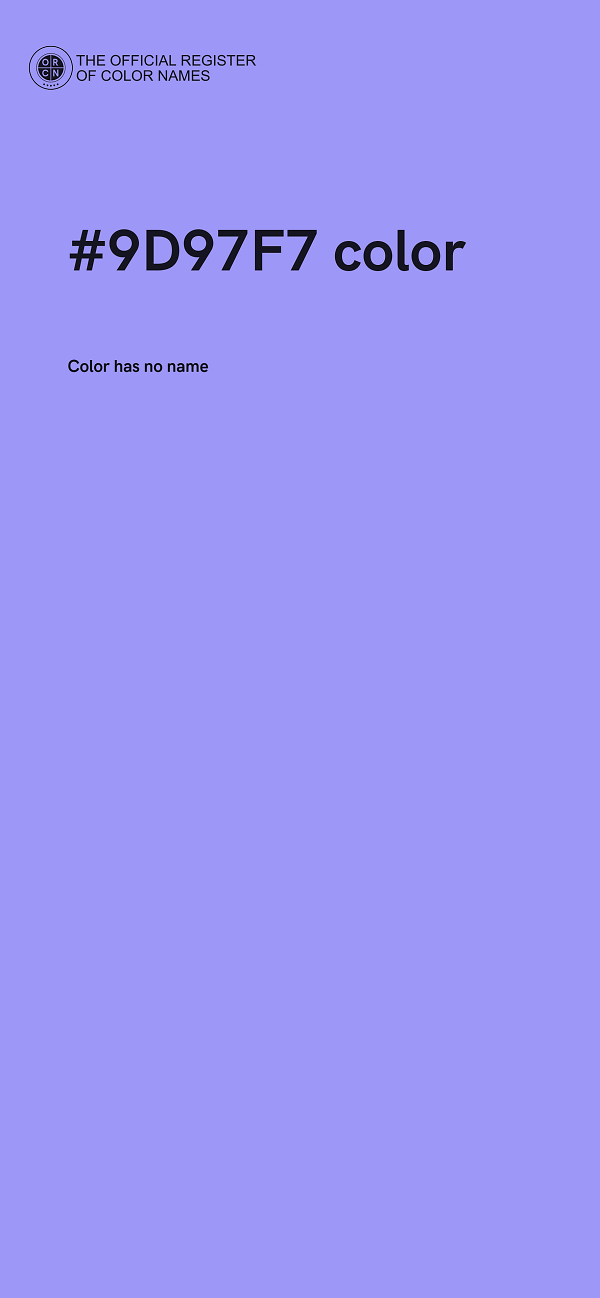 #9D97F7 color image