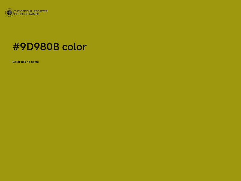 #9D980B color image
