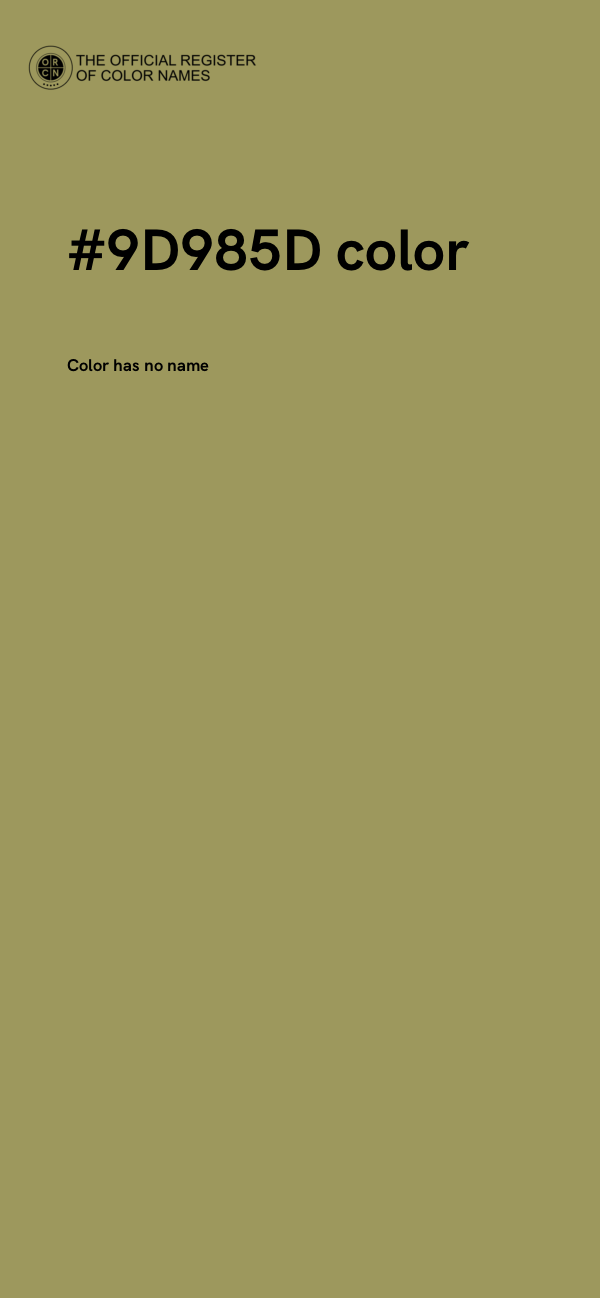 #9D985D color image