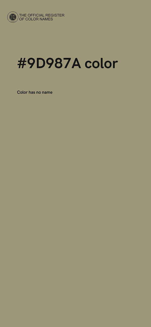 #9D987A color image