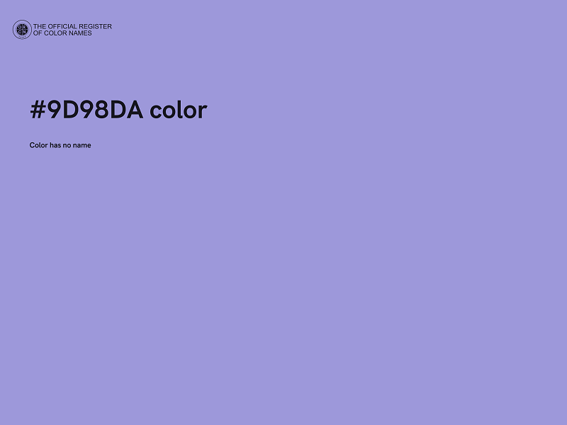 #9D98DA color image