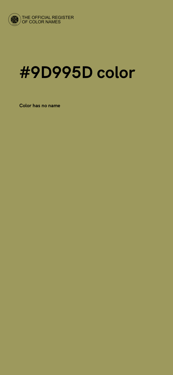 #9D995D color image
