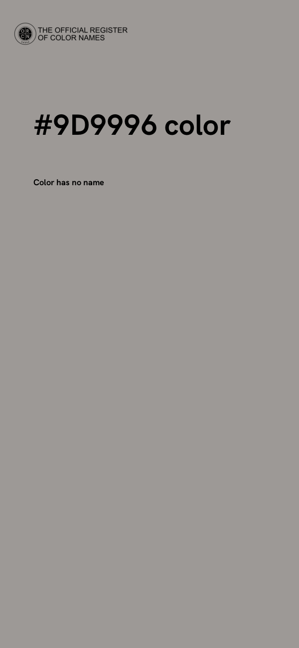 #9D9996 color image