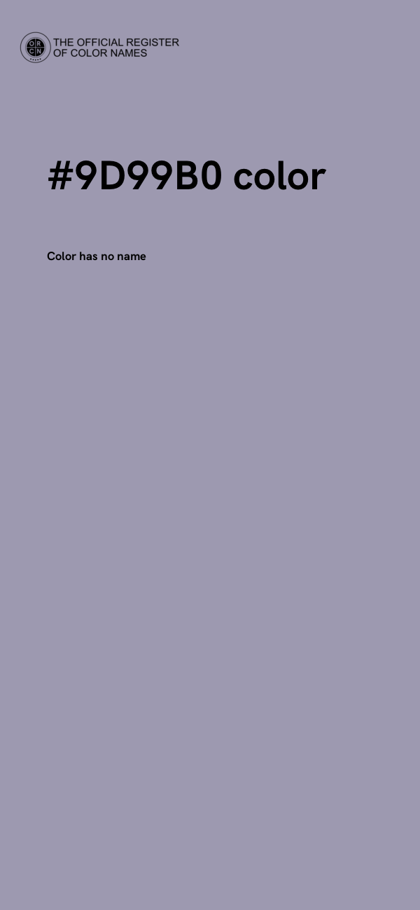 #9D99B0 color image