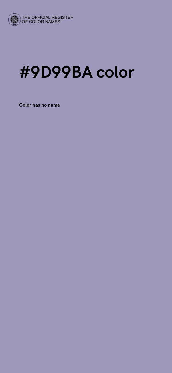 #9D99BA color image