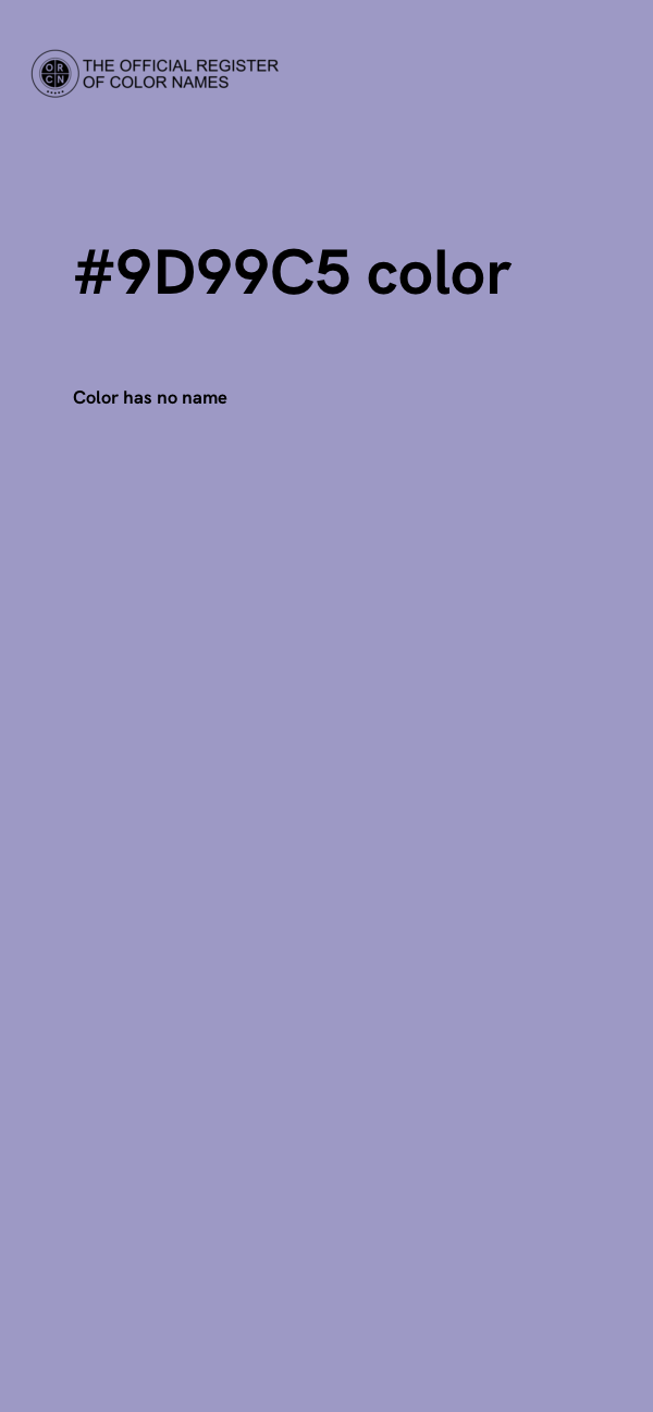 #9D99C5 color image