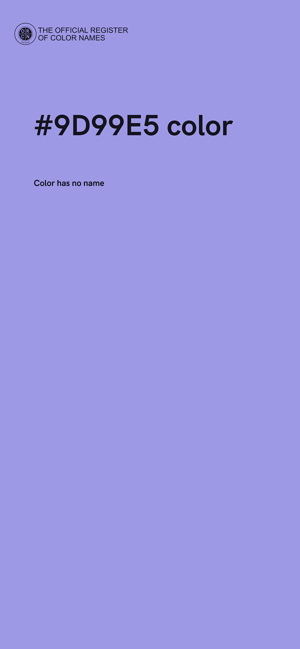 #9D99E5 color image