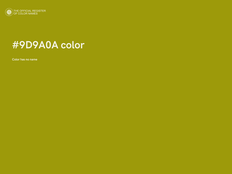 #9D9A0A color image