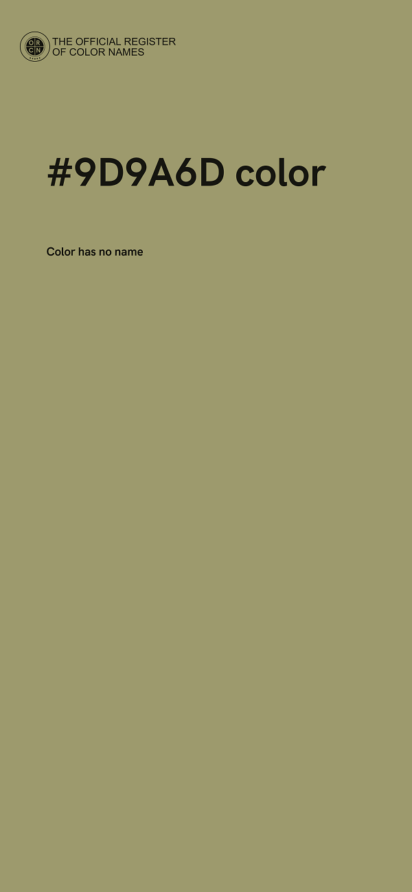 #9D9A6D color image