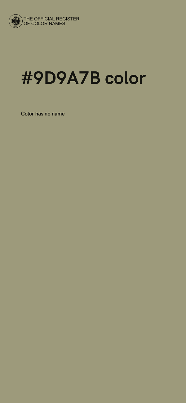 #9D9A7B color image