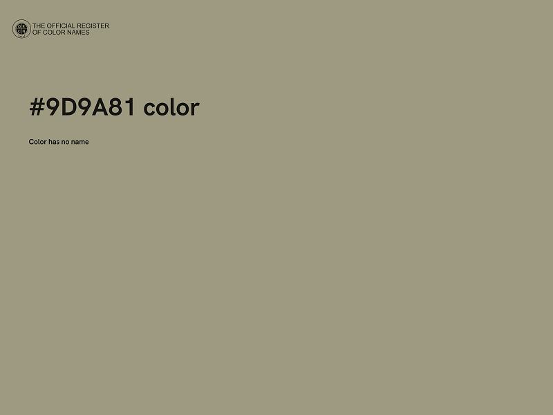 #9D9A81 color image