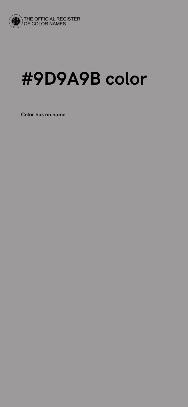 #9D9A9B color image