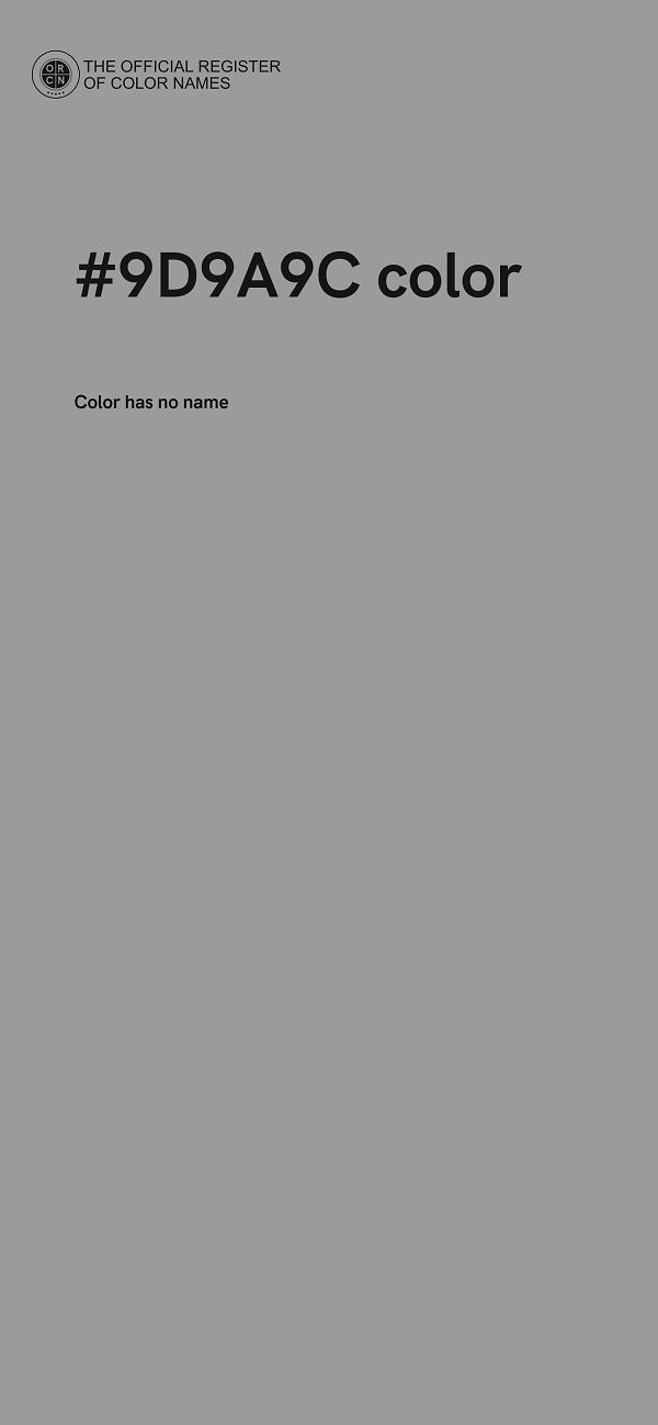 #9D9A9C color image