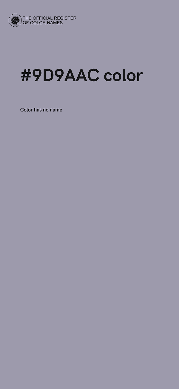 #9D9AAC color image