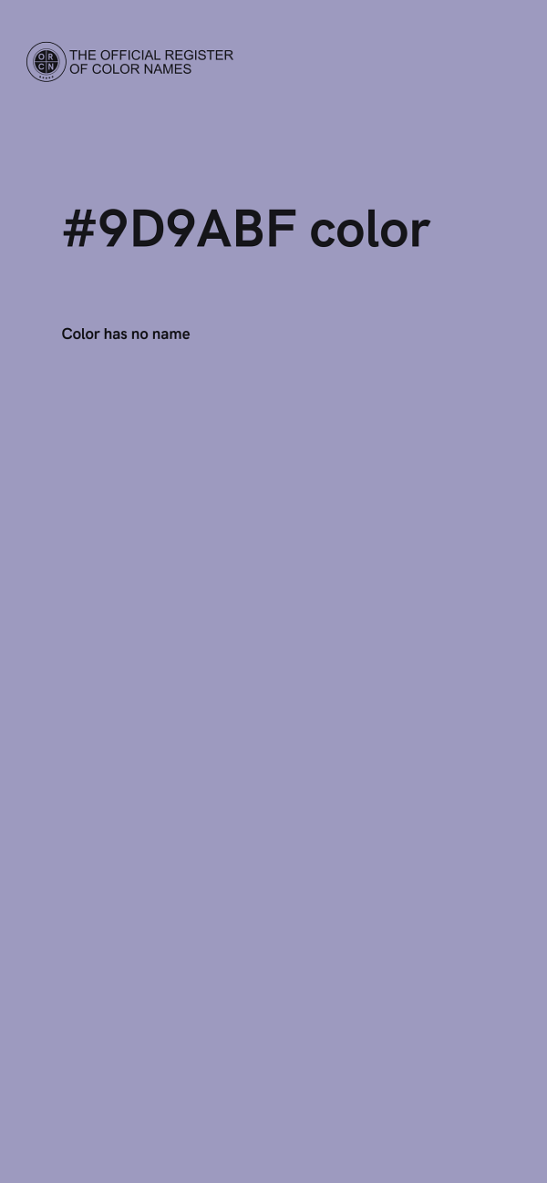 #9D9ABF color image