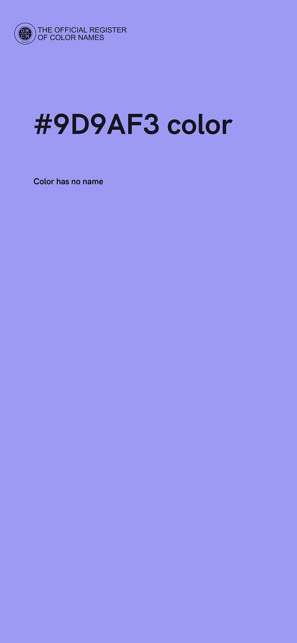 #9D9AF3 color image