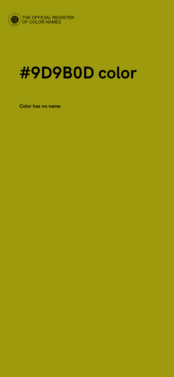 #9D9B0D color image