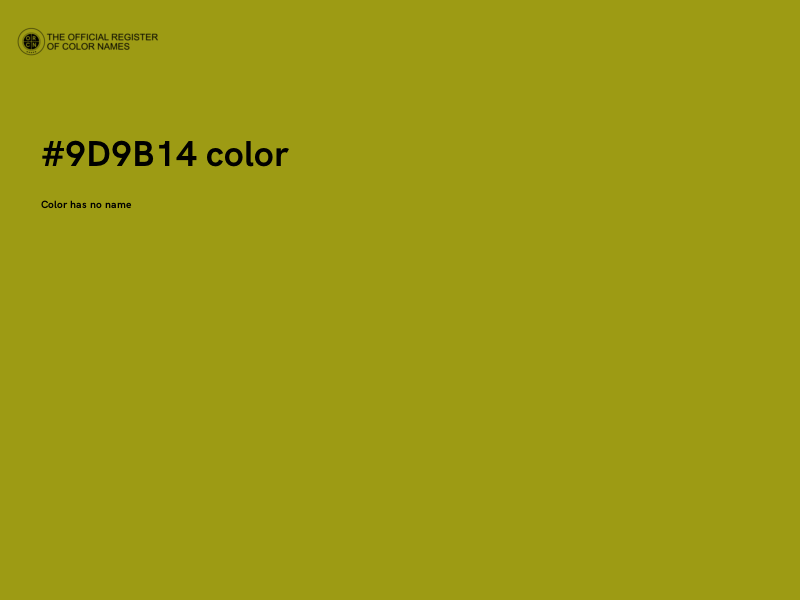 #9D9B14 color image