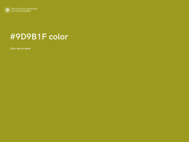 #9D9B1F color image