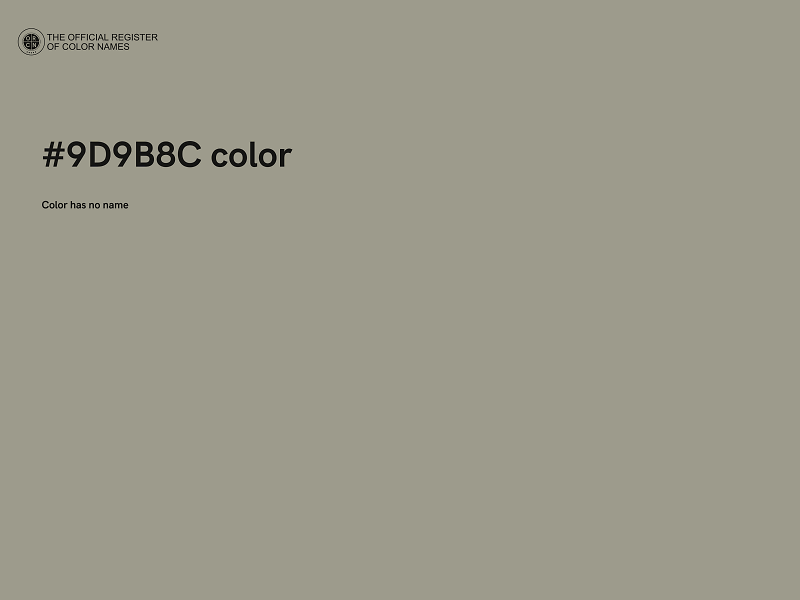 #9D9B8C color image