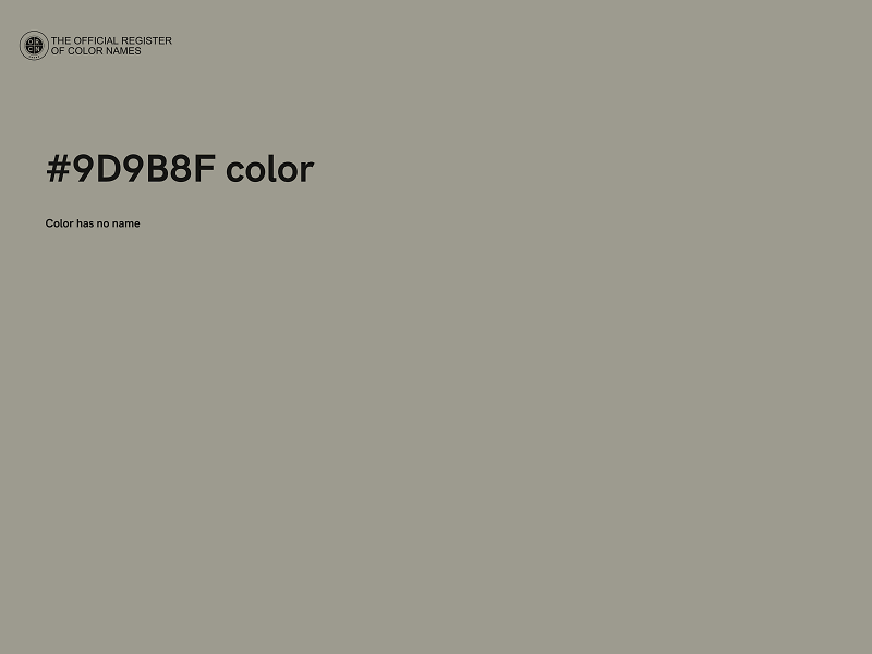 #9D9B8F color image