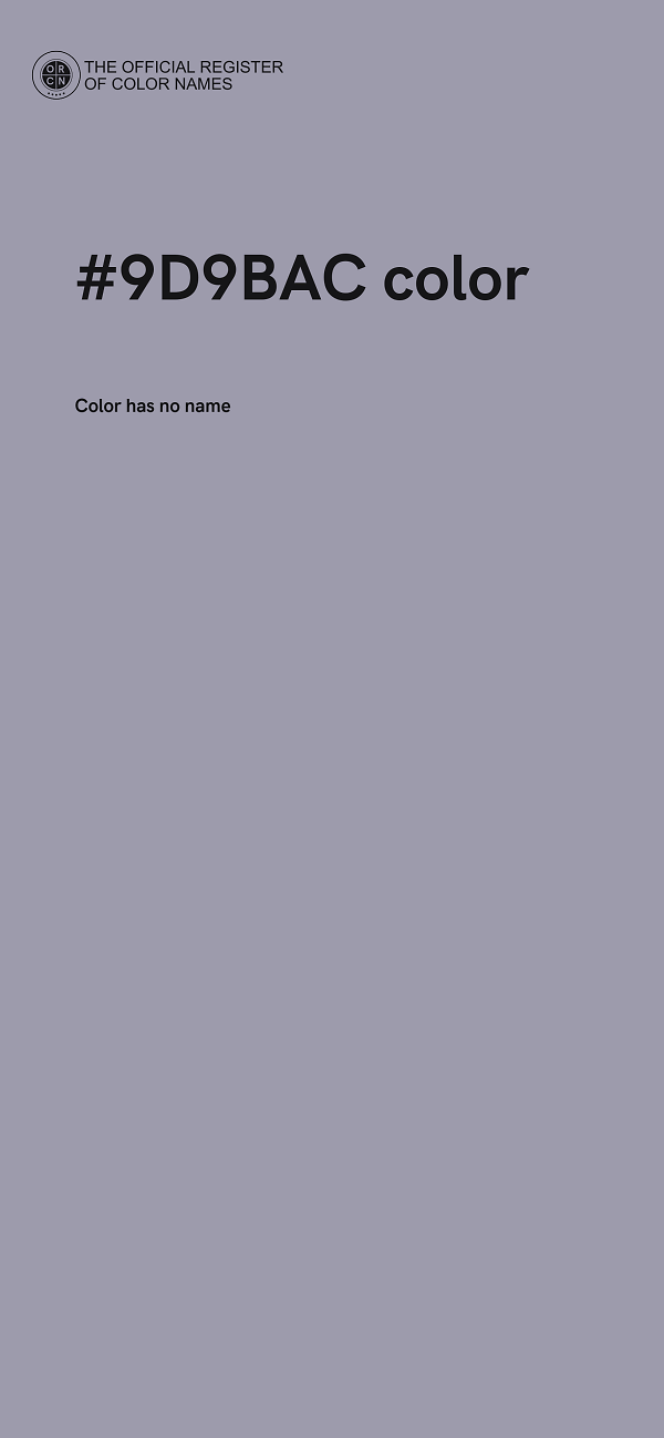 #9D9BAC color image