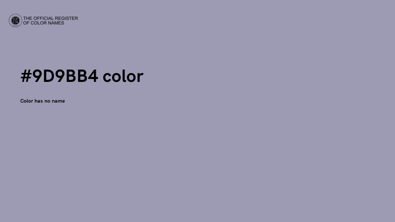 #9D9BB4 color image