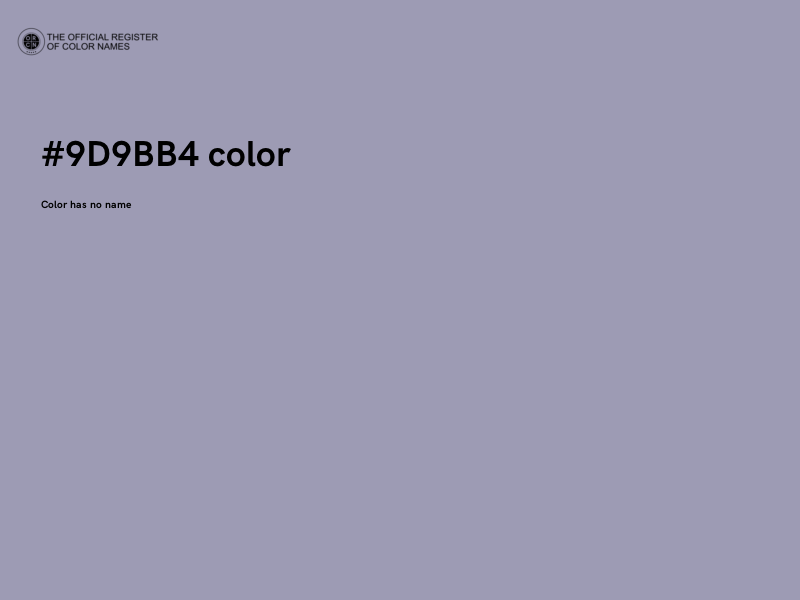 #9D9BB4 color image