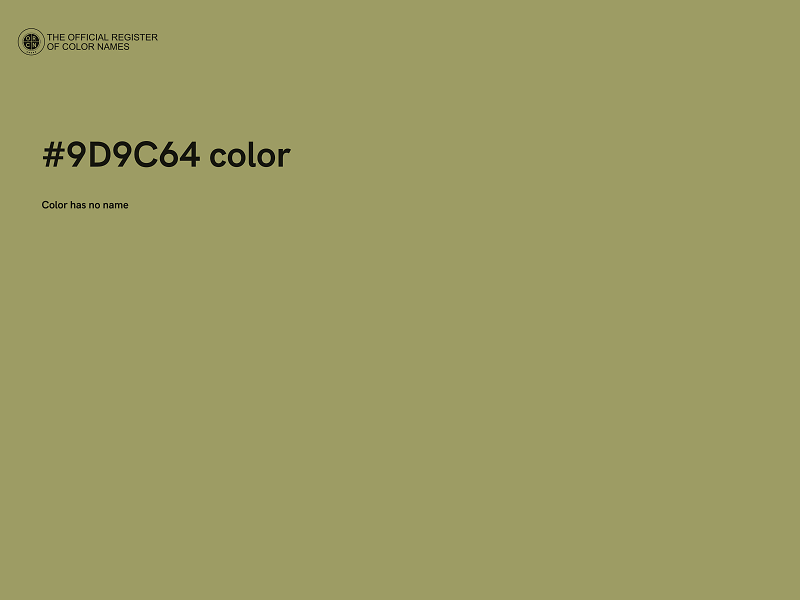 #9D9C64 color image