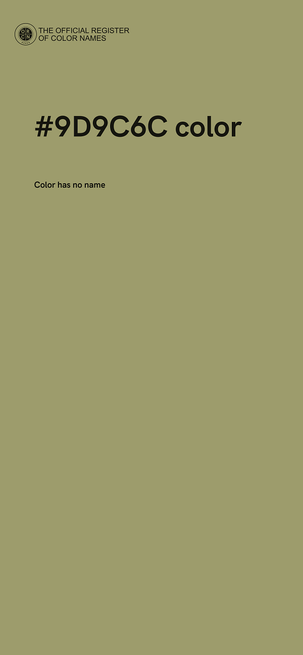 #9D9C6C color image